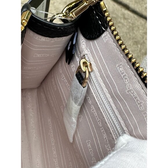 Kate Spade K6554 Knott Black Pebbled Leather Small Crossbody NWT - Picture 10 of 16